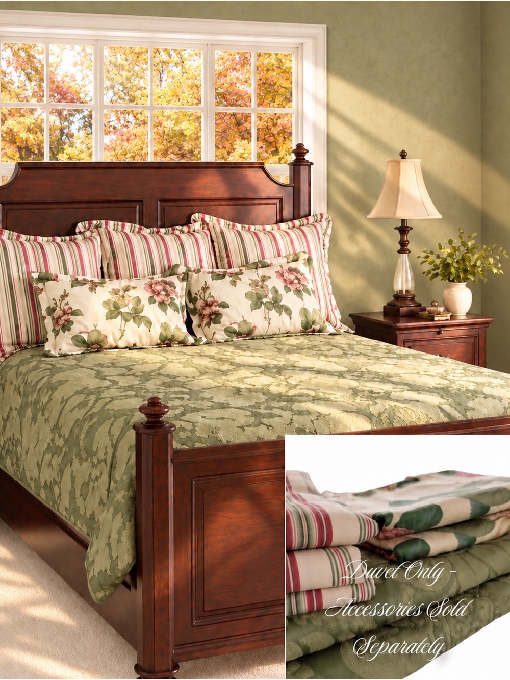 LIKE NEW LEGACY $2,800 Original Price Damask Jacquard Brocade Queen Duvet 1 of 2